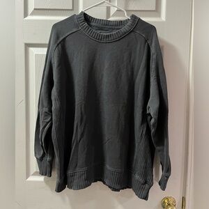 Charcoal Grey Aerie Crewneck